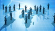Group of businessmen. Global communication.