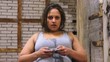 Game addicted woman