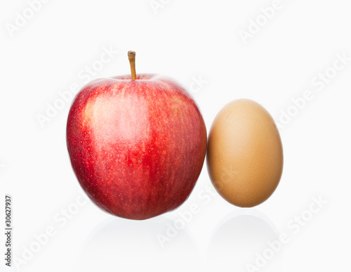 Foto: Apfel und Ei Apfel und Ei