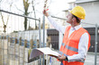 Foto: Architekt auf der Baustelle Architekt auf der Baustelle