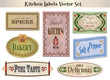 Küchenlabels Vectorset Küchenlabels Vectorset
