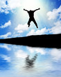 Man jump to sky.