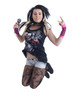Jumping rock chick