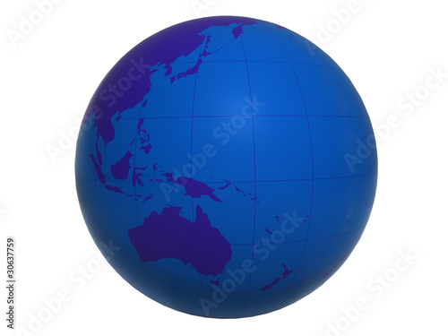 world globe australia. Blue World Globe - Australia © persefone #30637759. Blue World Globe - Australia