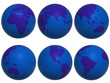 Deep blue globe