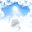 ladder up to skies