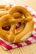 pretzels on kitchen table pretzels on kitchen table