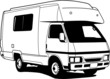 Camper hand draw illustration, vector Camper hand draw illustration, vector