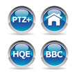 Pictos maison label bbc, hqe, ptz+