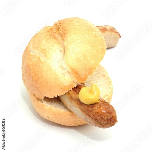 Photo: Bratwurst, Senf Bratwurst, Senf
