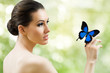 butterfly woman