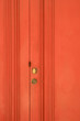 Door lock with Key Hole on Red Wodden Door