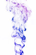 Multi-colored Smoke On A White...