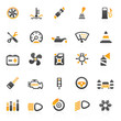 orange car2 icons - set 13