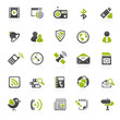 green communication icons - 15