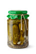 Pickles in glass jar Pickles in glass jar