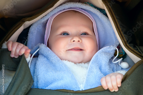Photo: smiling baby girl smiling baby girl