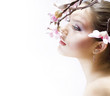 Beautiful Girl with flower