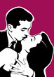 portrait couple glamour baiser portrait couple glamour baiser