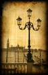Retro card , old italian Venice