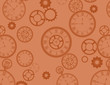 Clocks Background in Terracotta tones