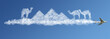 Travel the world clouds concept: Egypt