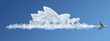 Travel the world clouds concept: Australia