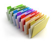 Illustration: colored folders colored folders