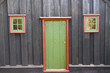 Wall of church in  Varmahlio - Iceland