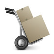 cardboard box hand truck