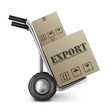 export cardboard box trolley