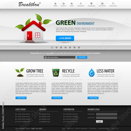 Vector: Web Design Element Template Web Design Element Template