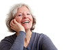 Lachende Seniorin Lachende Seniorin