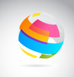 Abstract globe icon Abstract globe icon
