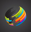 Colored globe icon Colored globe icon