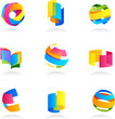 Abstract icons set Abstract icons set