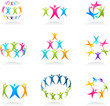 Teamwork icons Teamwork icons