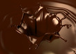 Astonishing chocolate splash Astonishing chocolate splash