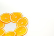 Plate of orange slices