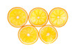 Orange slices isolated