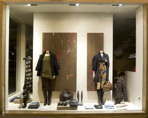 Photo: Boutique display window Boutique display window
