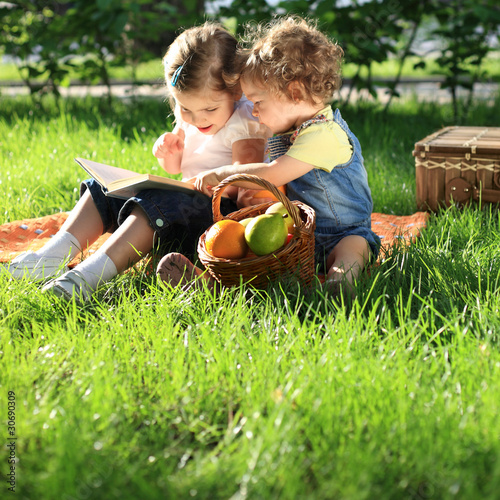 Photo: Children on picnic Children on picnic