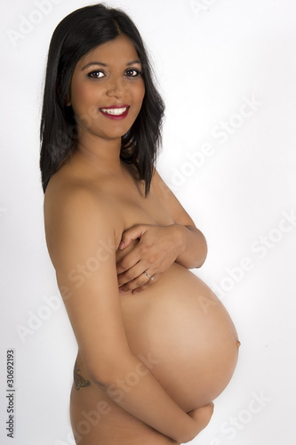Photo: Sexy beautiful pregnant Indian woman in nude smiling Sexy beautiful pregnant Indian woman in nude smiling