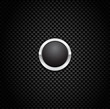 Vector Button on Carbon Fiber Background. Eps10!