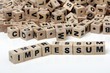 Impressum - Holzbuchstaben