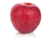 red apple isolated on a white background.