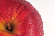 red apple isolated on a white background.