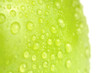 green apple isolated on a white background.