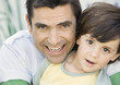 Father and son, portrait