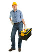 Repairman wearing hard hat